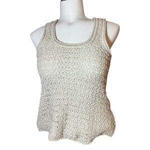 Aerie Open Weave Crochet Tank Top - Size XS